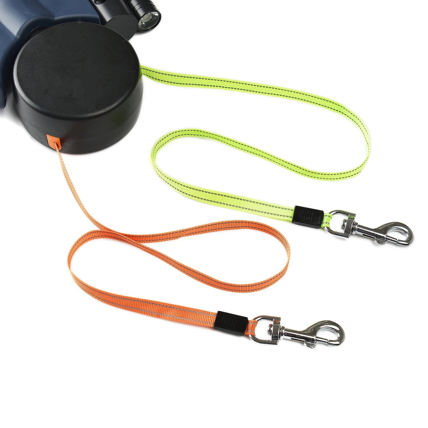 No-Tangle Dual Retractable Dog Leash